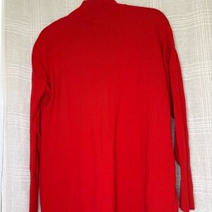 Vibrant Red Long Sleeve Sweater